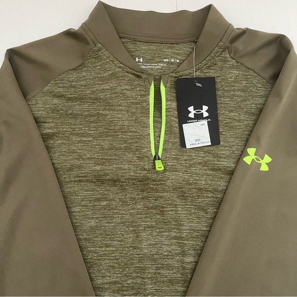 Under Armour Tech 2.0 1/4 Zip Training Breathable Shirt Mens Sz. M - Picture 5 of 10